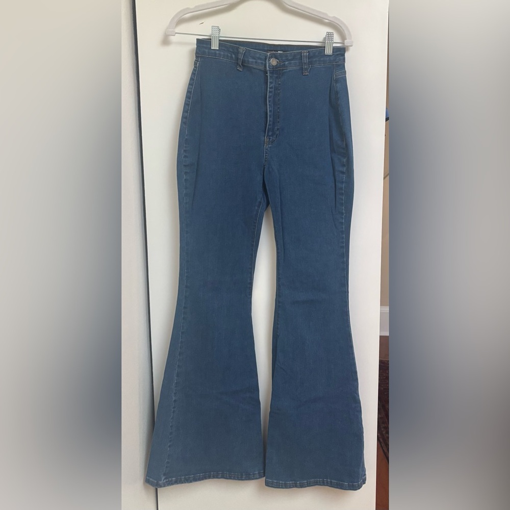 Women's Blue Flared Jeans